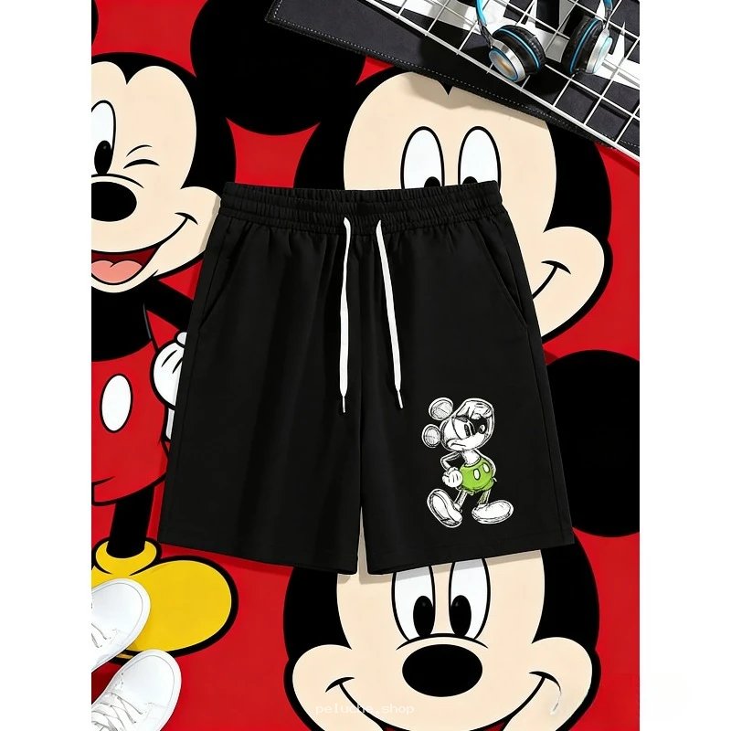 Short Noir Mickey Mouse Cool - Confort & Style Décontracté