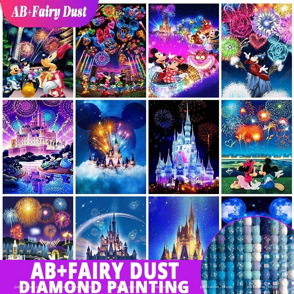Peinture Diamant Disney AB+Fairy Dust Feux d'Artifice