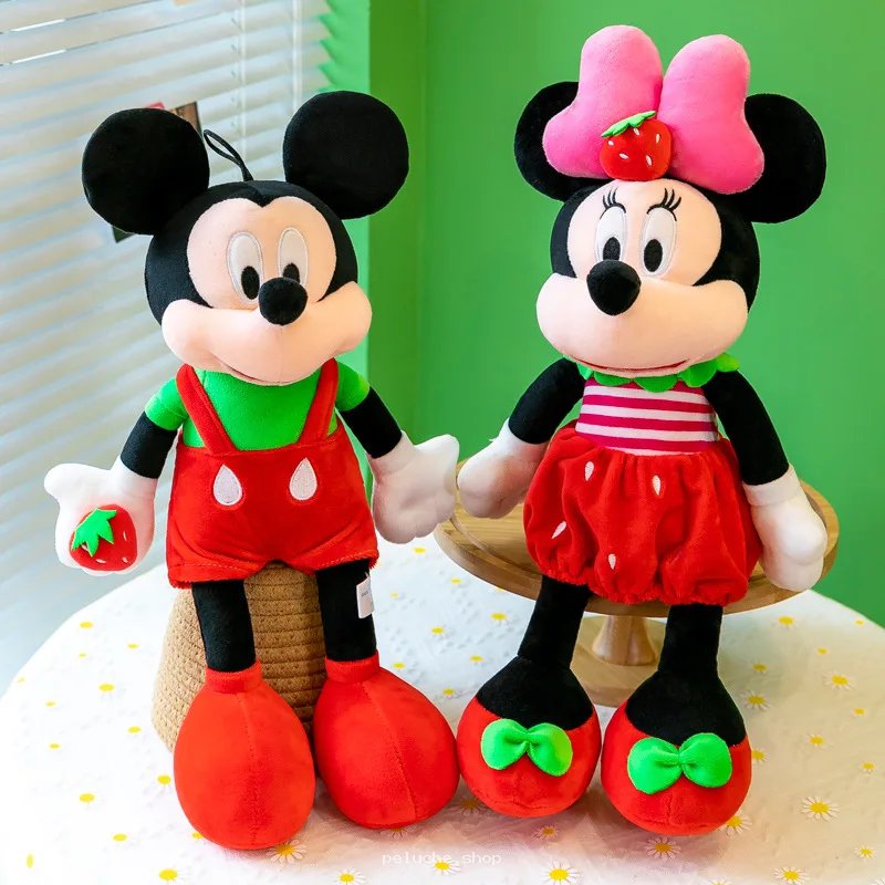 Peluche Mickey & Minnie Fraise | Douceur Disney Collection