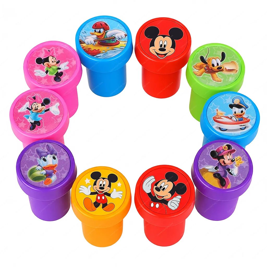 Set 10 Tampons Encreurs Disney Mickey & Amis - Loisirs Créatifs