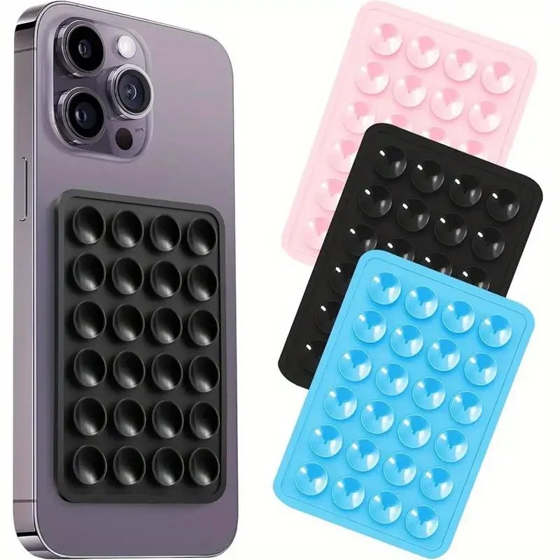 Support Téléphone Ventouses Adhésif Universel Multicolore