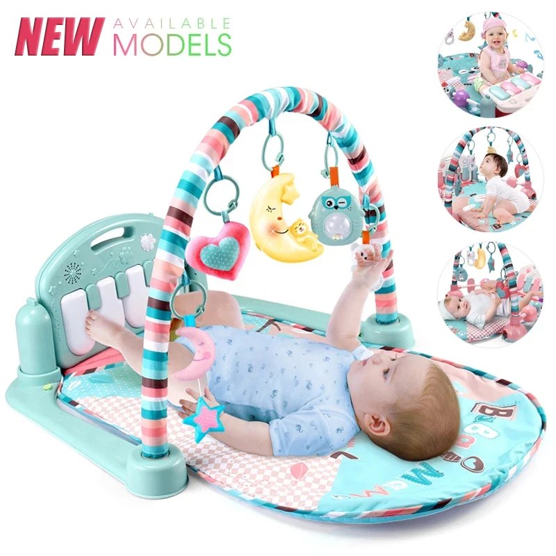 Tapis d'Éveil Musical Bébé avec Piano et Arche d'Activités