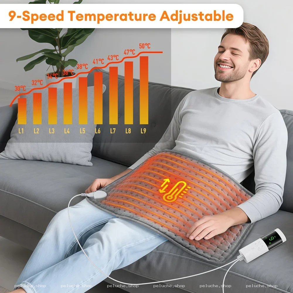 Coussin Chauffant Réglable 9 Niveaux | Soulagement & Confort