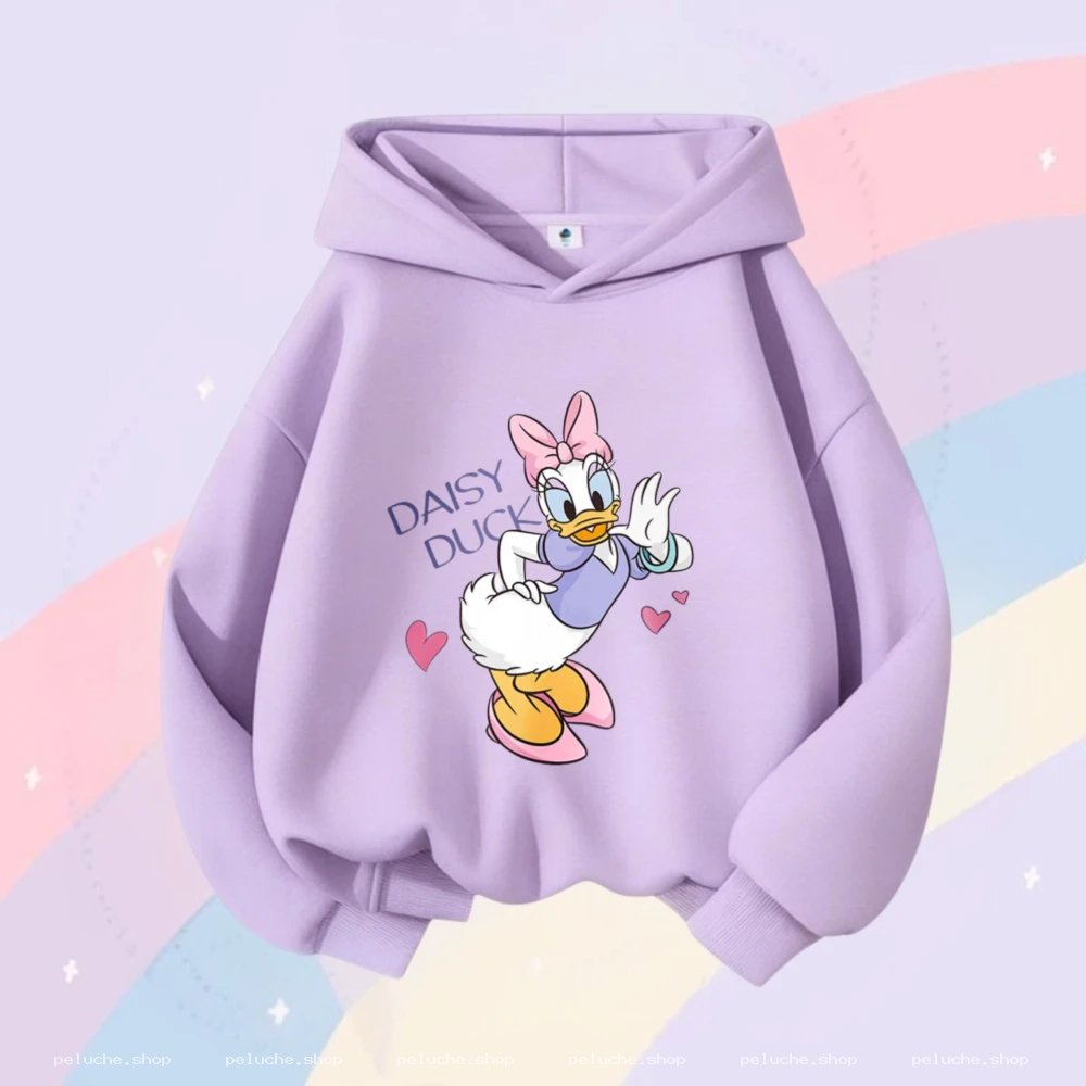 Sweat à Capuche Daisy Duck Lavande - Confort & Style Disney