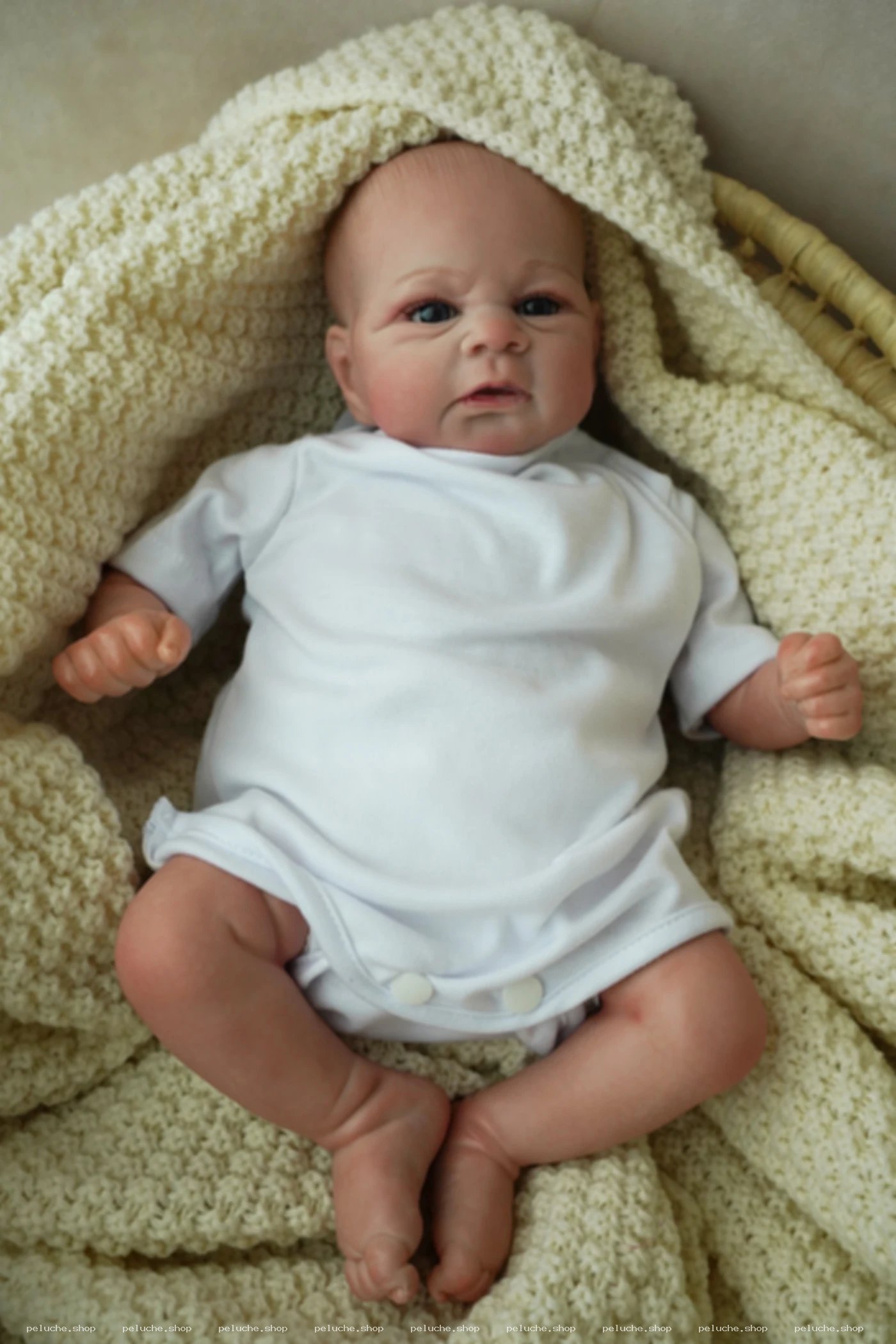 Poupée Reborn Réaliste Bébé Nouveau-né à l'expression unique