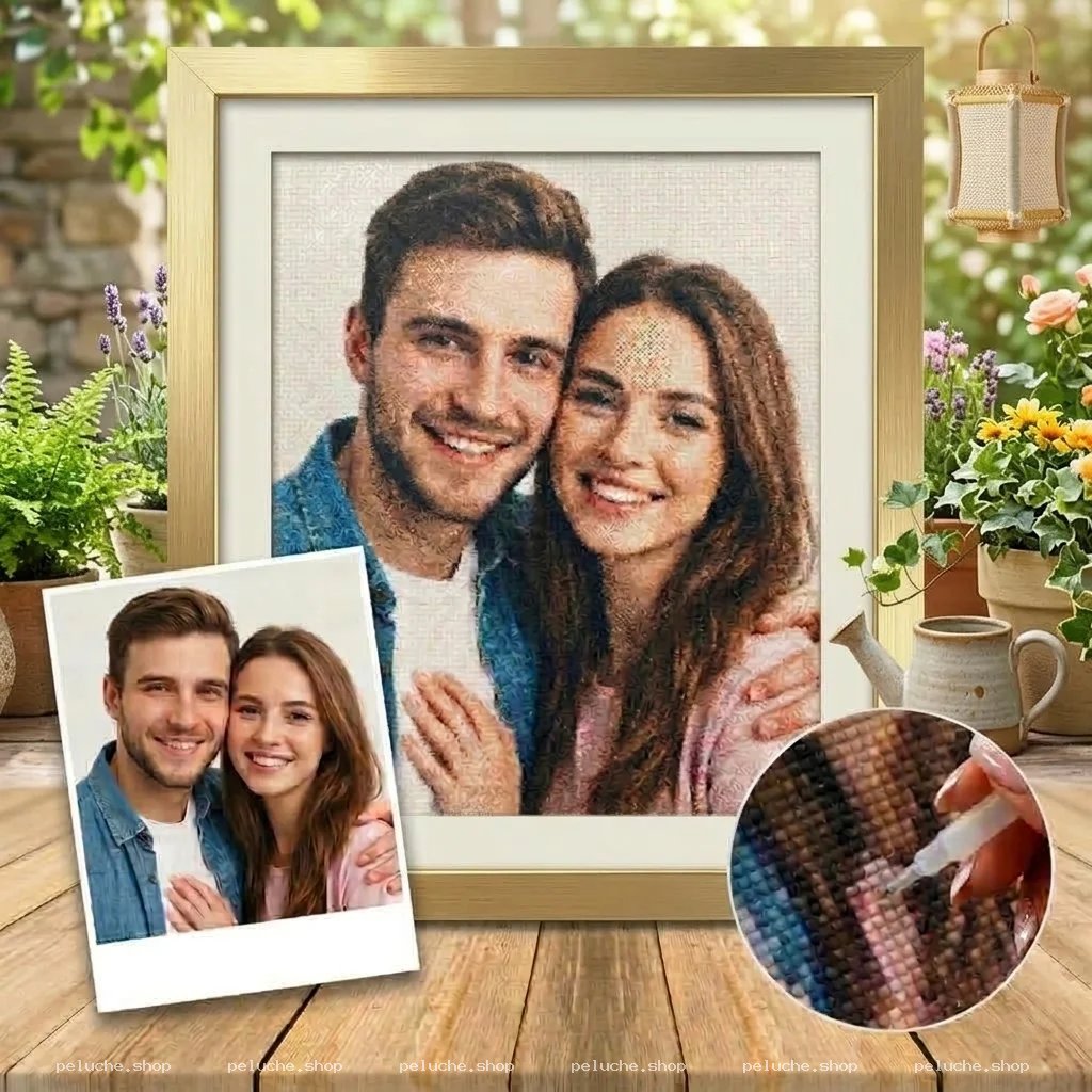 Diamond Painting Photo Personnalisée Couple | Créez votre tableau