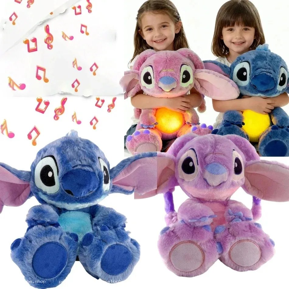 Peluche Lumineuse Stitch & Angel Disney - Cadeau Enfant