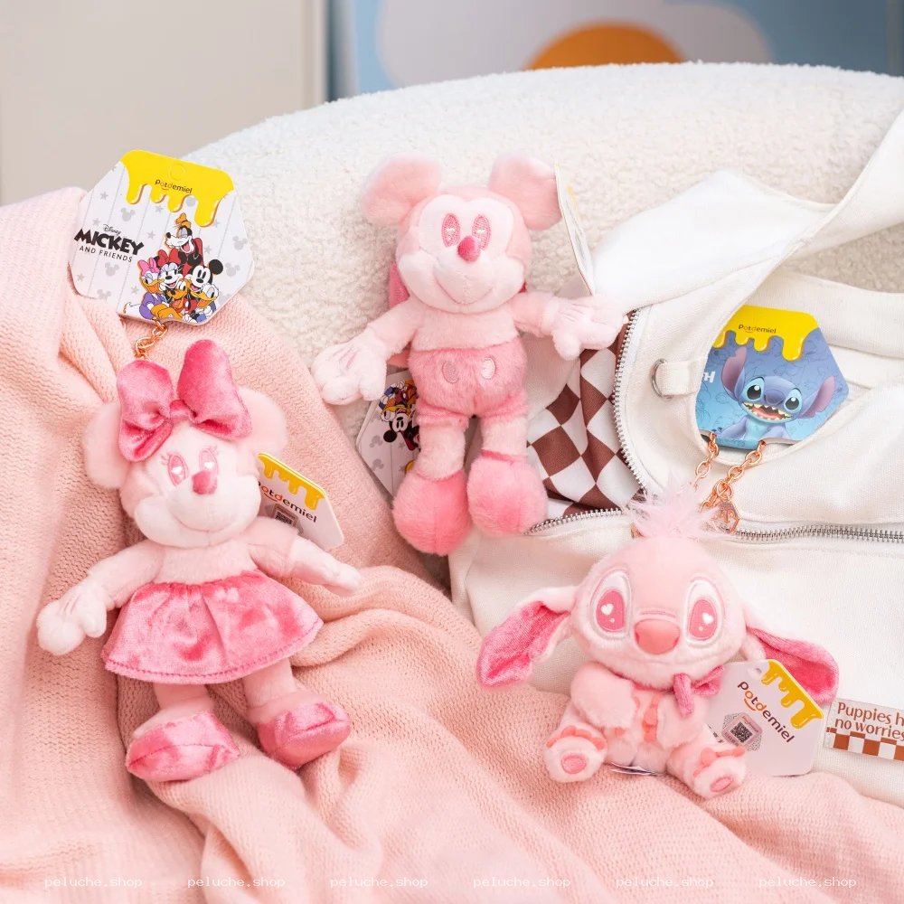 Porte-clés peluche Disney Potdemiel - Mickey Minnie Angel
