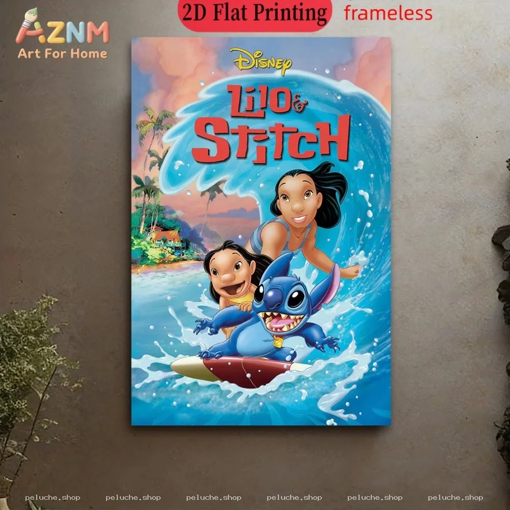 Lilo & Stitch Disney Affiche Murale 2D Sans Cadre Décoration