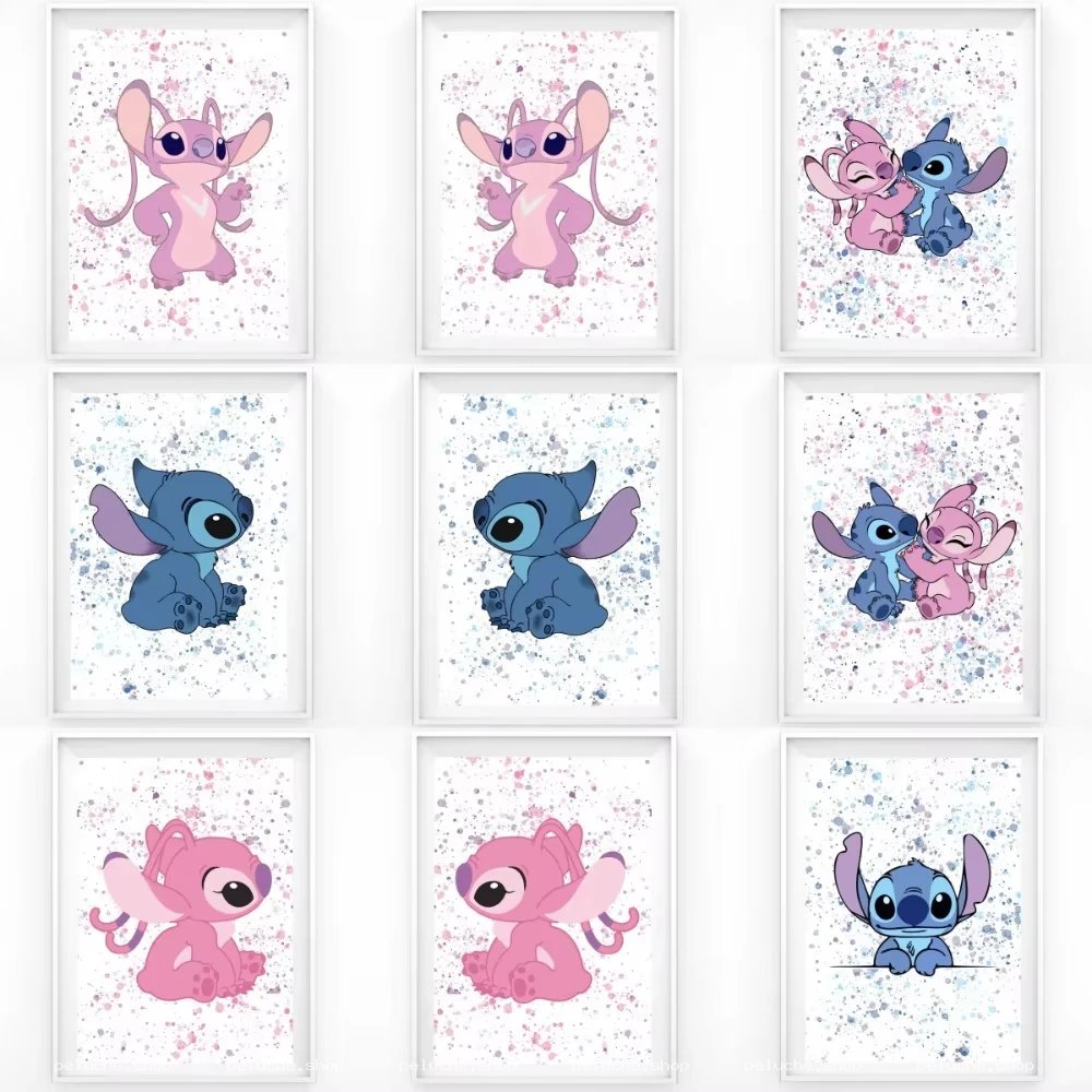 Affiches Stitch & Angel Disney - Décoration Chambre Enfant
