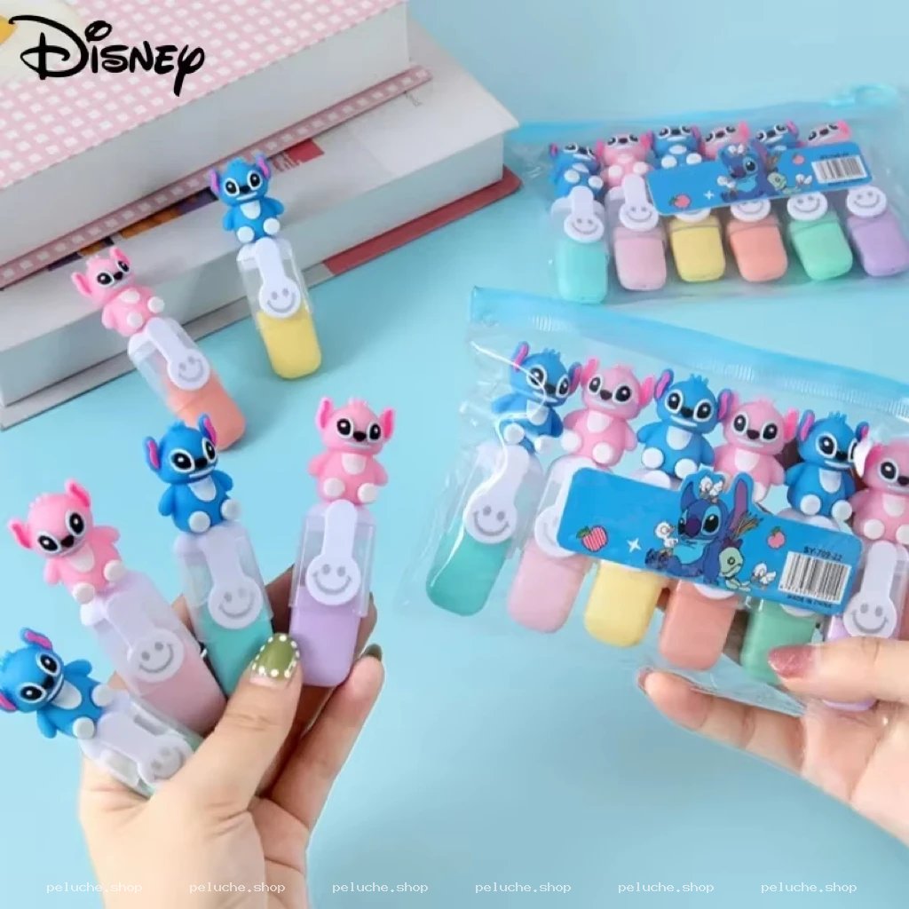 Surligneurs Mini Stitch & Angel Disney - Pastel & Mignon