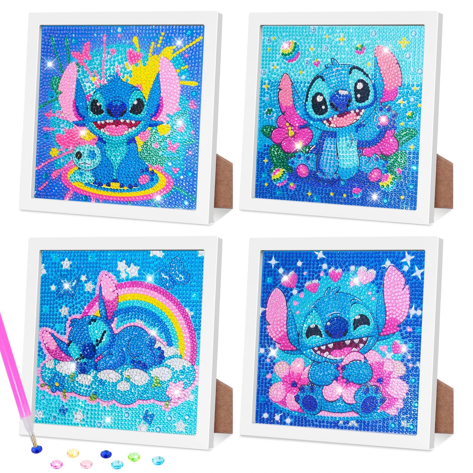 Kit Diamond Painting Disney Stitch - Création Brillante Enfant