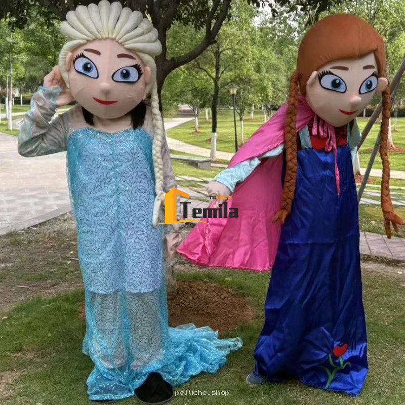 Mascottes Elsa et Anna La Reine des Neiges - Fêtes Enfants