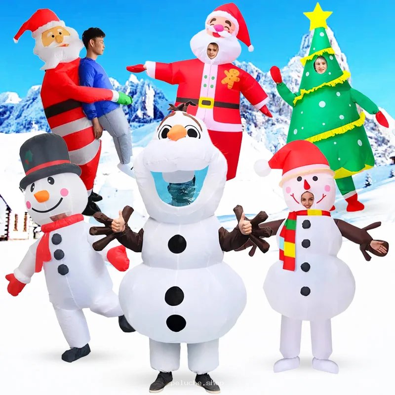 Déguisements Gonflables Noël : Père Noël, Sapin, Bonhomme de Neige