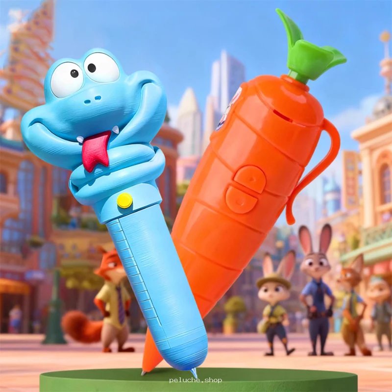Stylos Fantaisie Zootopia : Serpent et Carotte Amusants