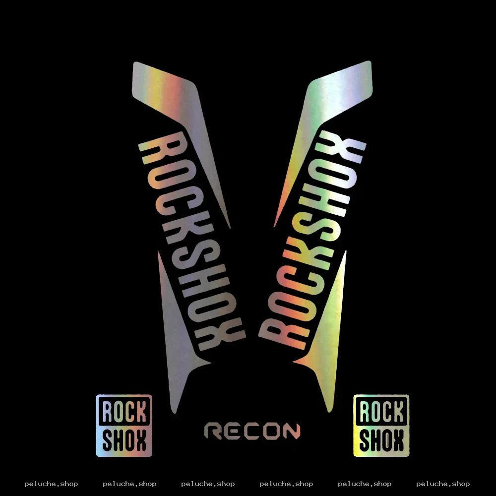 Autocollants RockShox Recon Holographiques pour Fourche