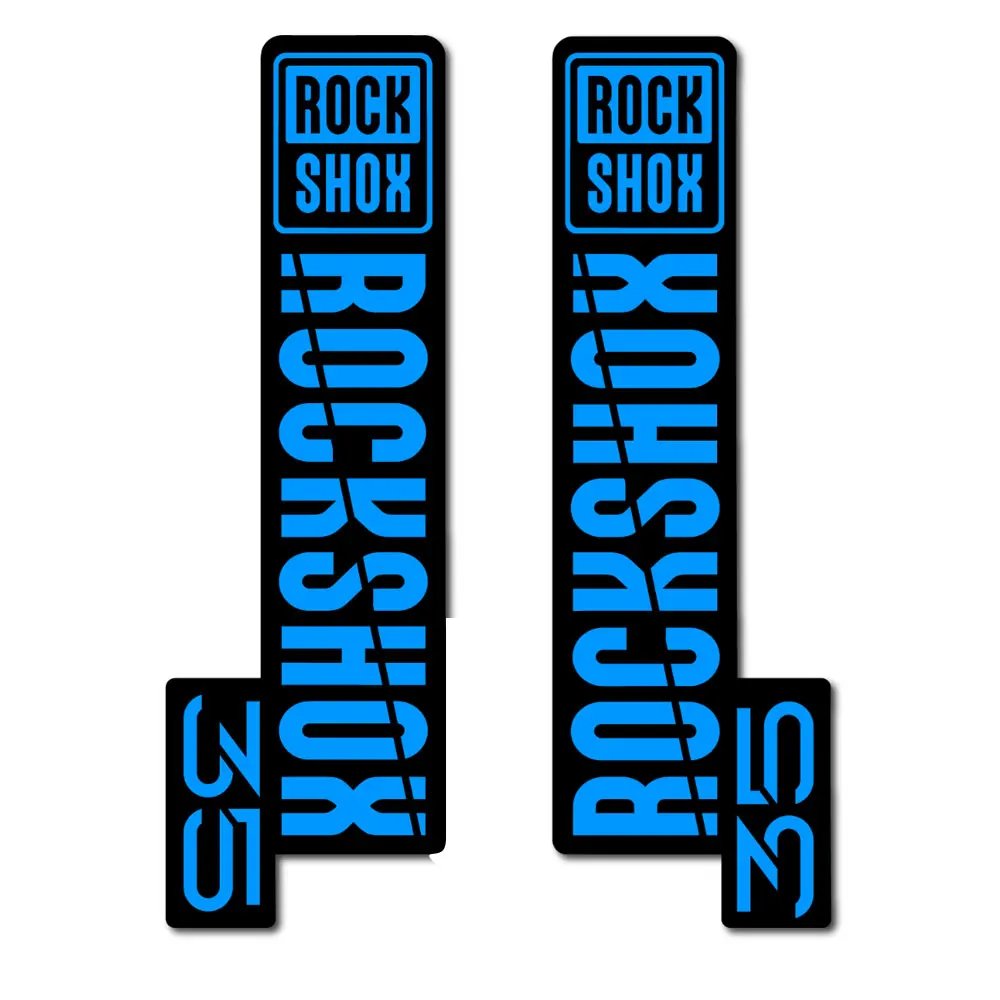 Autocollants RockShox 35 Bleus - Décalcomanies Fourche VTT
