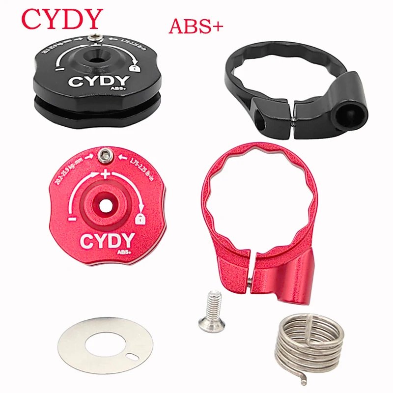 Levier de Verrouillage Suspension VTT CYDY ABS+ Rouge/Noir