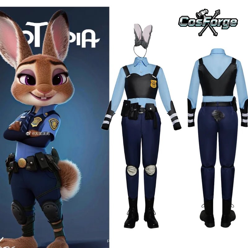 Costume Cosplay Judy Hopps Zootopie - Officier de Police