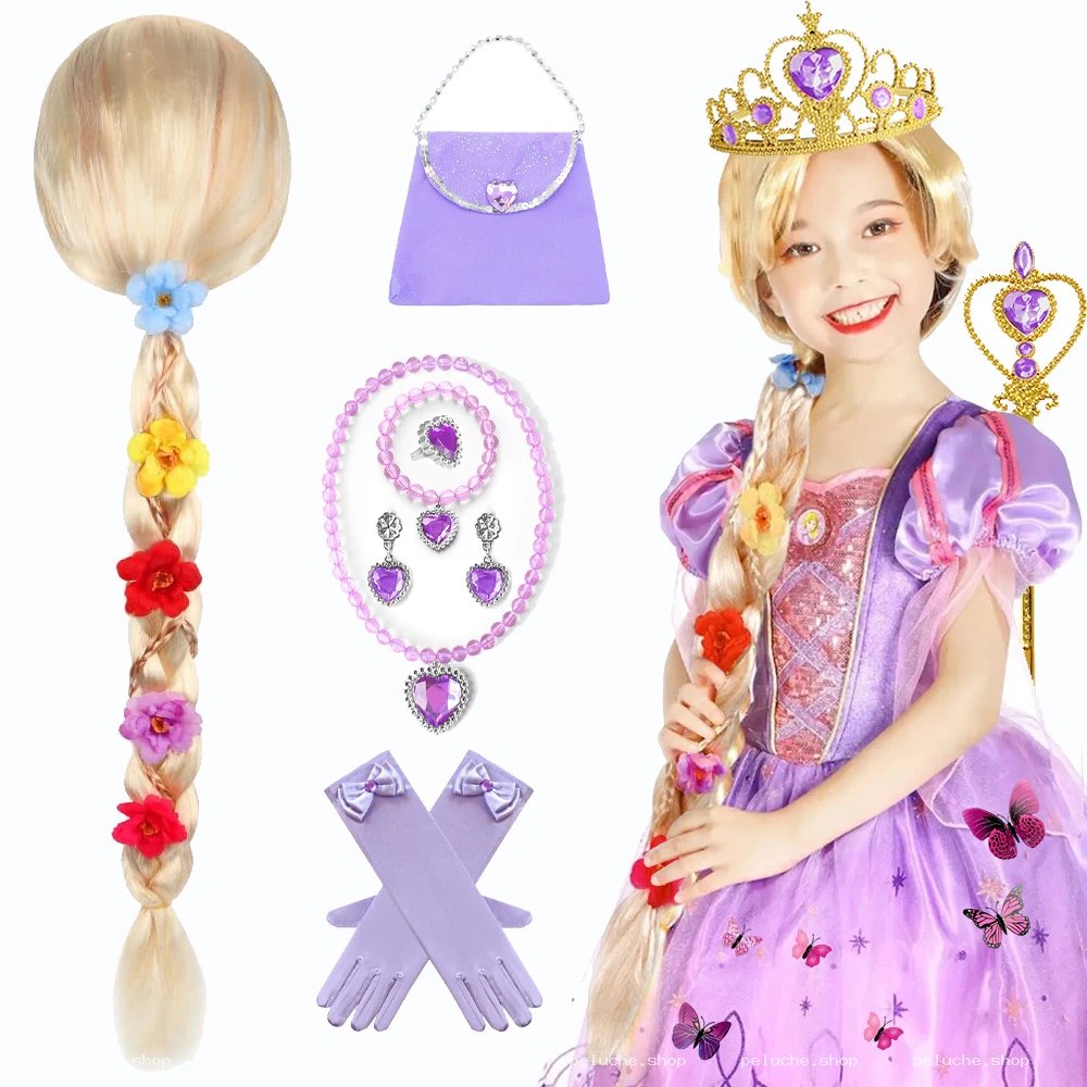 Déguisement Raiponce Enfant Complet - Robe & Accessoires