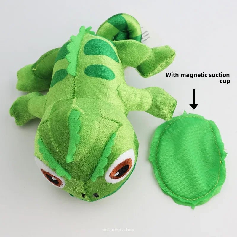 Peluche Caméléon Vert Magnétique - Jouet Adorable