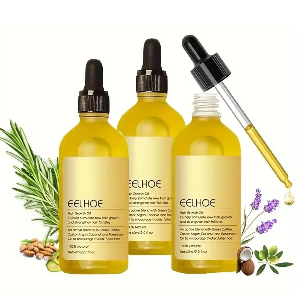 EELHOE Huile de Croissance Capillaire Naturelle - Cheveux Plus Forts