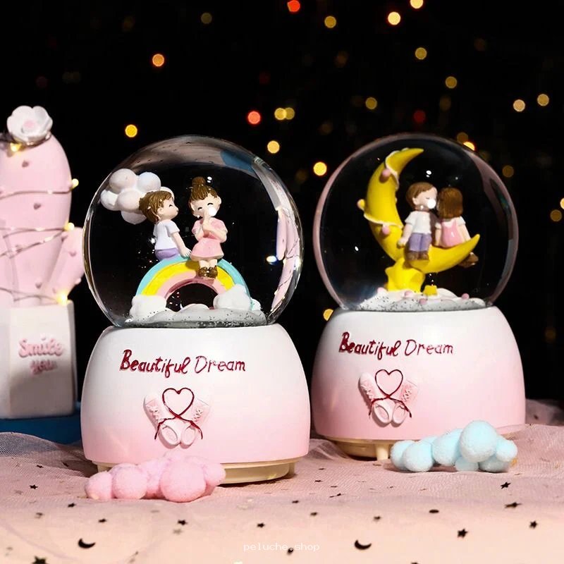 Boule à Neige Musicale Couple Amoureux | Idée Cadeau Romantique