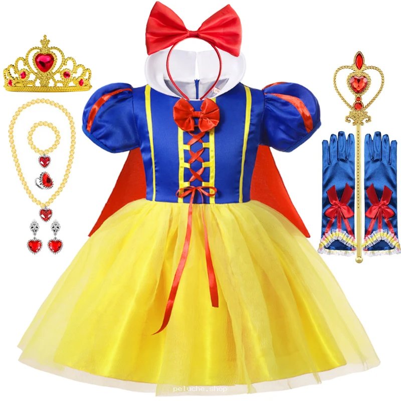 Déguisement Blanche-Neige Enfant Luxe - Robe Princesse & Acc.