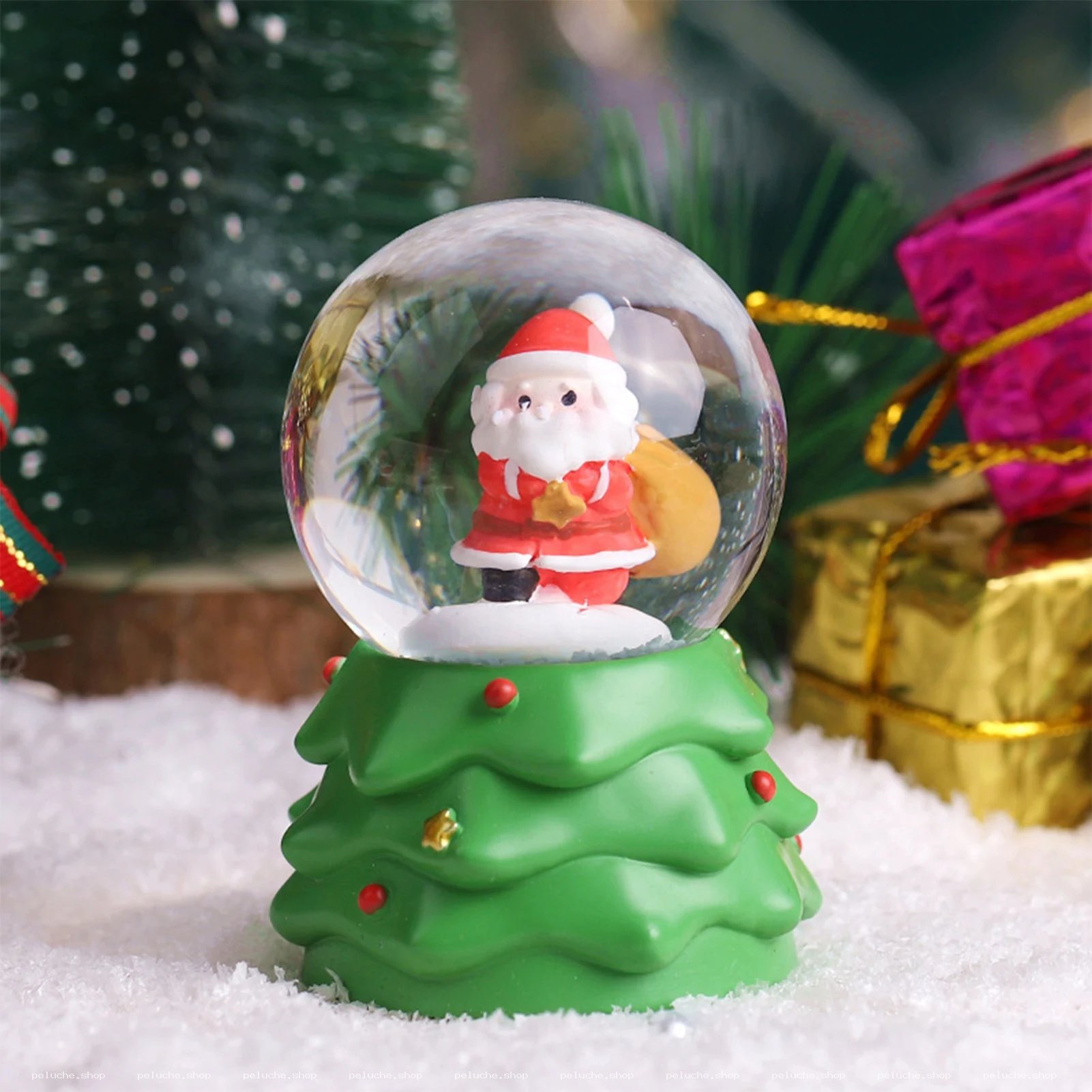Boule à Neige Père Noël enchantée - Décoration Fêtes
