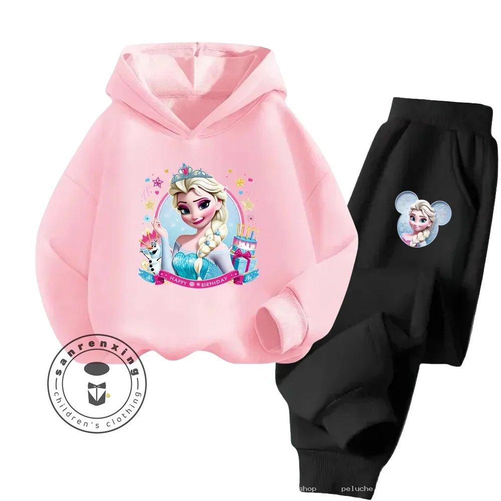 Hoodie Elsa Rose & Pantalon Noir – Tenue Anniversaire Fille