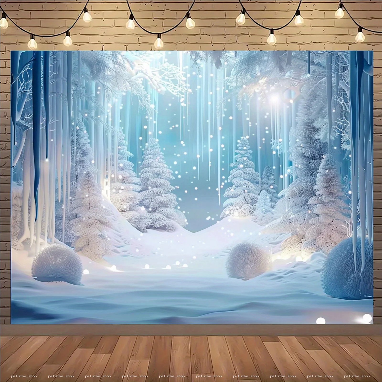 Toile de fond Hiver Enchanté - Décor Féerique Noël & Fêtes