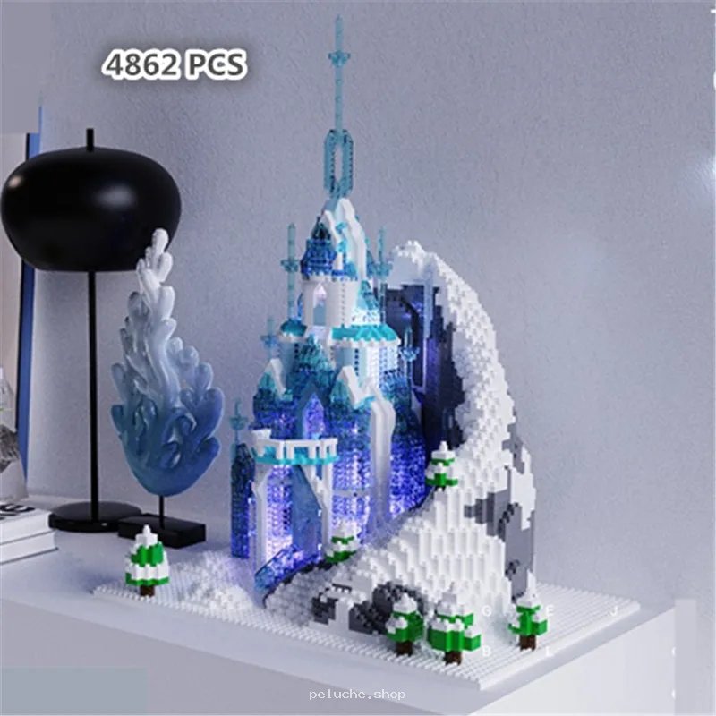 Château de Glace Lumineux 4862 Pièces - Set de Construction