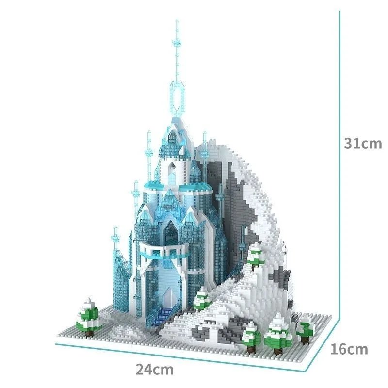 Château de Glace en Blocs à Construire - Jouet Créatif Enfant