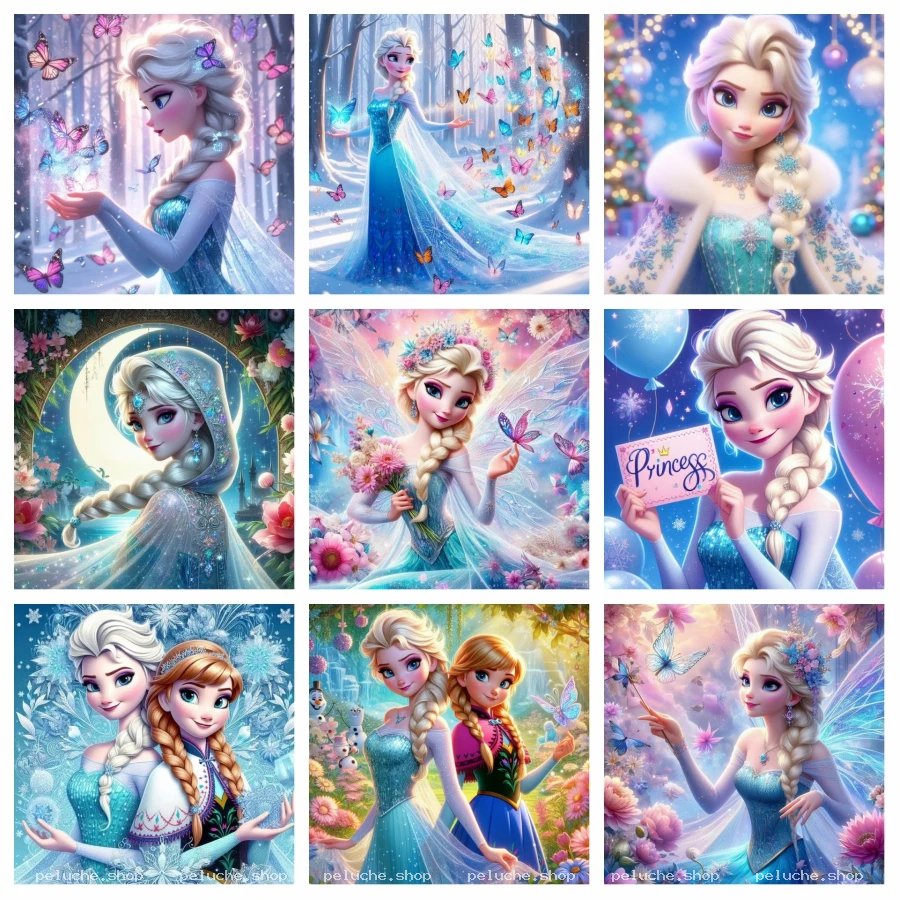 Elsa Reine des Neiges: Art Magique et Papillons Scintillants