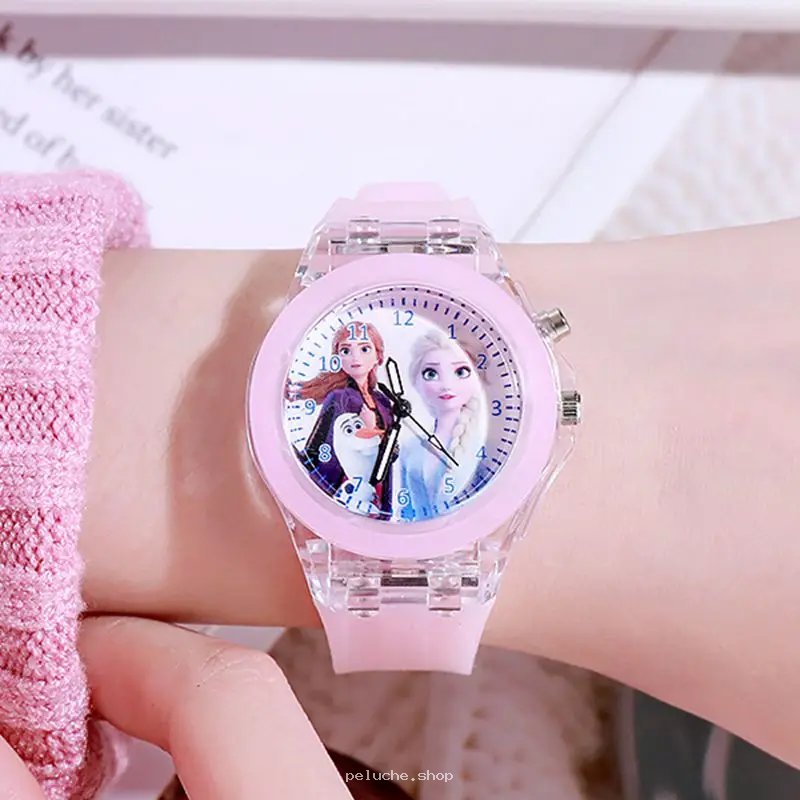 Montre Enfant La Reine des Neiges Anna Elsa Rose