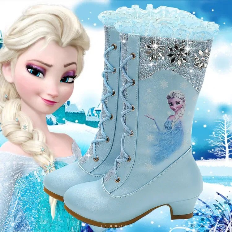 Bottes Elsa Reine des Neiges pour Fille - Paillettes & Hiver