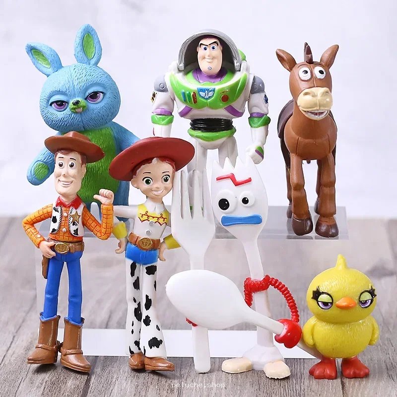 Figurines Toy Story 4 - Woody, Buzz, Forky & Amis